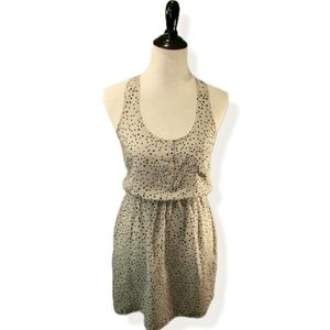 Light teal polka dot racer back dress